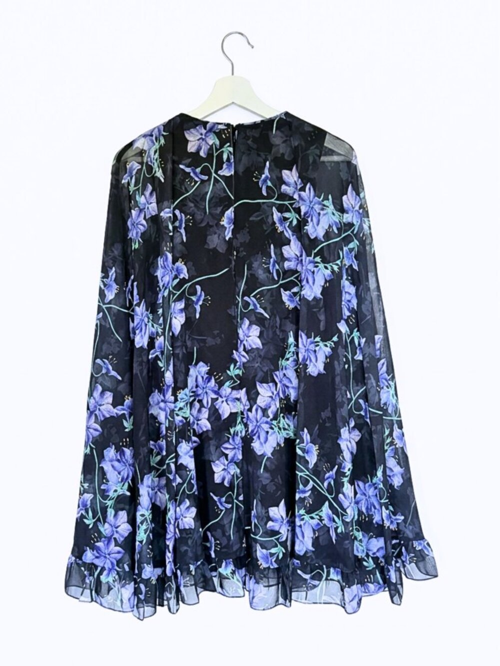 NWT Ieena for Mac Duggal 56028 High Neck Cape Mini Dress Size 2 - Picture 4 of 8